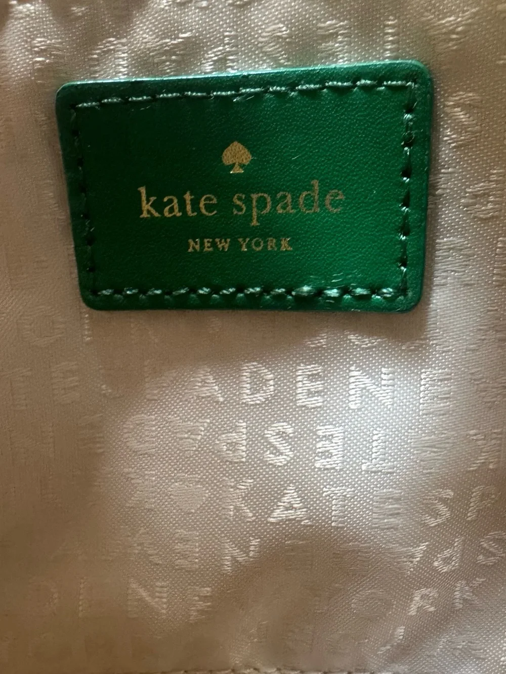 kate spade Green Floral Saffiano Crossbody with Gold Hardware - Picture 6 of 6